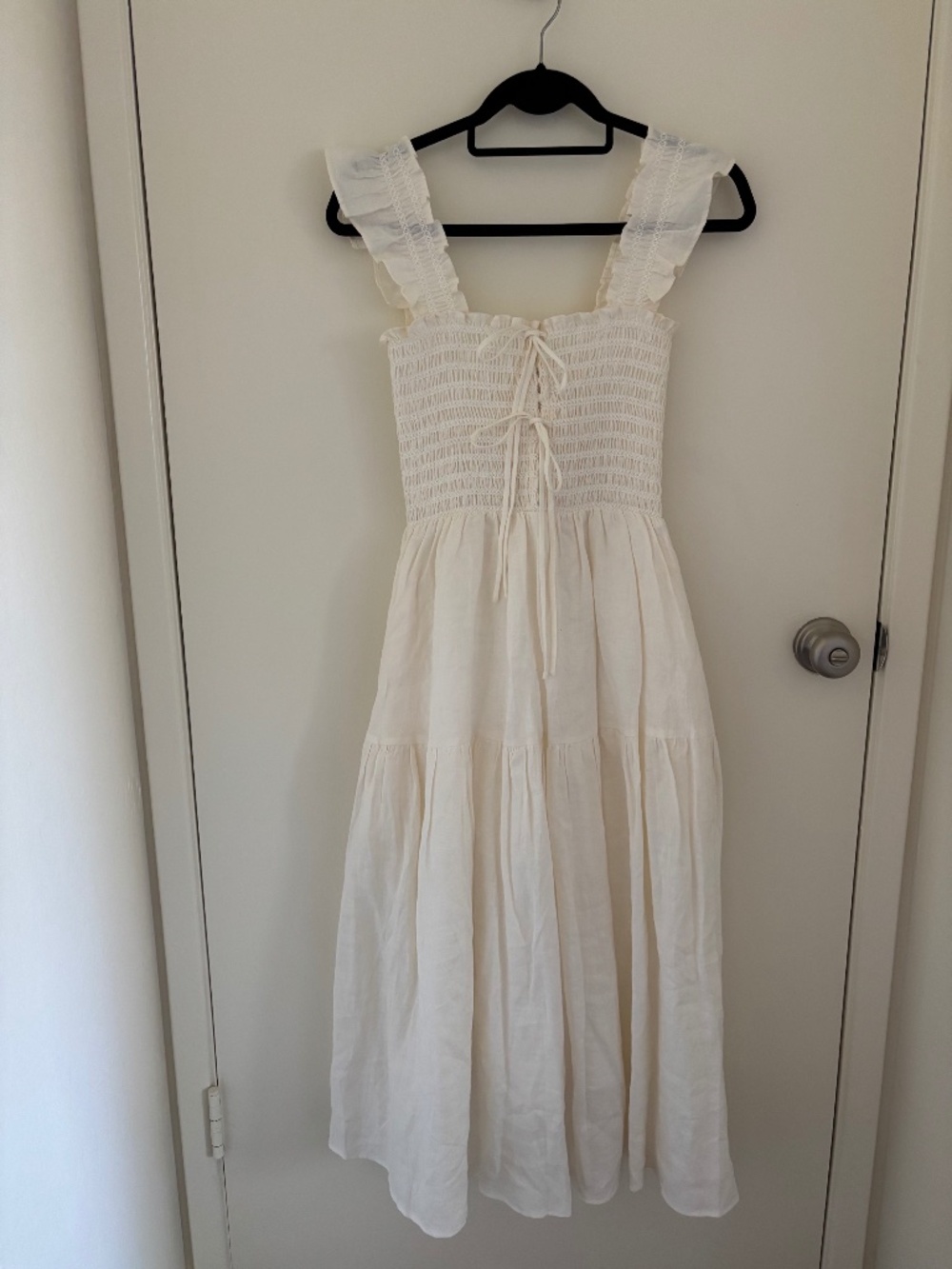 Caramel Monter Hilton Midi Dress in white